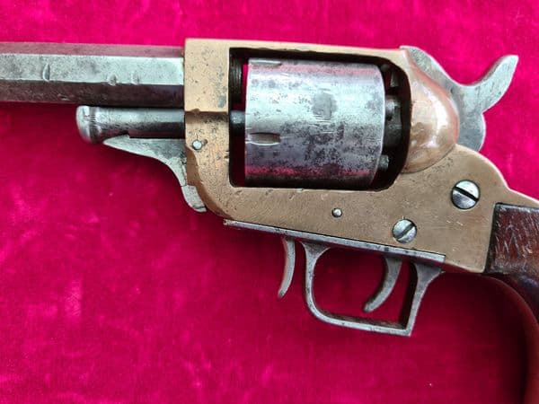 An extremely rare two trigger 5 shot .32 Percussion revolver by E Whitney. Circa 1852-1854. Ref 3422